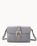 Dooney Saffiano Kyra Crossbody Smoke Grey ID-vyBlOdDB