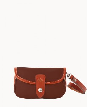 Dooney Oncour Elba Flap Wristlet Burnt Orange ID-6u75JqZg