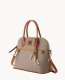 Dooney Pebble Grain Domed Satchel Taupe ID-GO8bI0uY