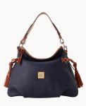 Dooney Pebble Grain Hobo Midnight Blue ID-cy1nIVCd