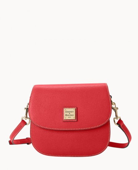 Dooney Saffiano Saddle Bag Tomato ID-bmSNtYl4 - Click Image to Close