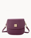 Dooney Saffiano Saddle Bag Plum Wine ID-RVzSwbQI