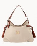 Dooney Pebble Grain Hobo Bone ID-xtff2Cbk