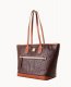 Dooney Ostrich Tote Brown Tmoro ID-SB6KWIII