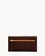 Dooney Ostrich Continental Clutch Brown Tmoro ID-yAHsvQuT