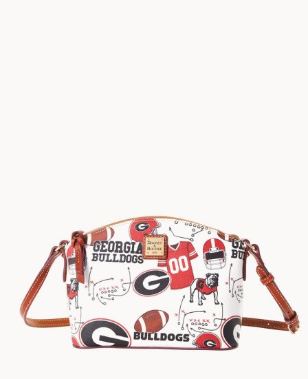 Dooney Collegiate Georgia Suki Crossbody Georgia ID-58Icd5T3 - Click Image to Close