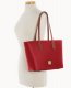 Dooney Pebble Grain Tote With Medium Wristlet Red ID-elNgh5El