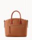 Dooney Pebble Grain Domed Satchel Caramel ID-Z73zL61T