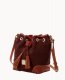 Dooney Suede Crossbody Drawstring Wine ID-3aBautjn