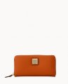 Dooney Saffiano Large Zip Around Natural ID-QCprZ8bX