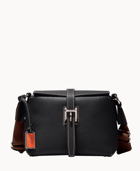 Dooney Henrys Foldover Crossbody Black ID-B6TPwOES - Click Image to Close