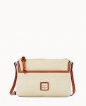 Dooney Pebble Grain Ginger Crossbody Bone ID-xncEVhoC