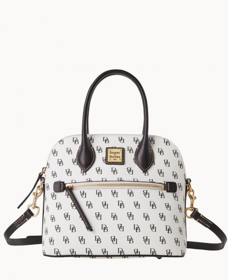 Dooney Gretta Domed Satchel White ID-Pd76149D - Click Image to Close