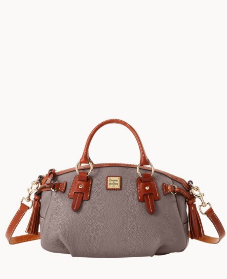 Dooney Pebble Grain Medium Mail Satchel Elephant ID-M1z9C2UX - Click Image to Close