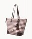 Dooney Houndstooth Career Tote Brick ID-8tdT42uX