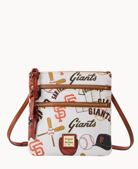 Dooney MLB Giants N S Triple Zip Crossbody GIANTS ID-vcIqlEtf - Click Image to Close