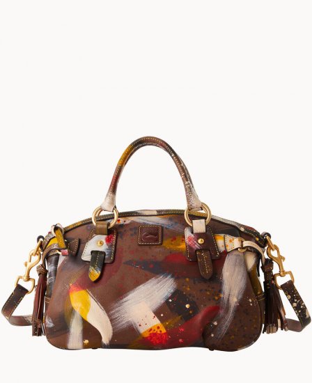 Dooney Florentine Dipinta Medium Mail Satchel Brown Tmoro ID-TTho5YED - Click Image to Close