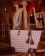 Dooney Houndstooth Career Tote Black ID-QtsIokdi