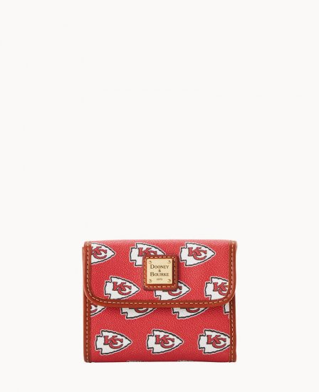 Dooney NFL Chiefs Flap Credit Card Wallet Kansas City Chiefs ID-Q8g5Lh5p - Click Image to Close