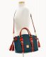 Dooney Pebble Grain Bristol Satchel Plum Wine ID-64DzOcDp