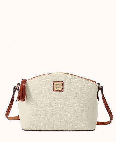 Dooney Pebble Grain Robin Crossbody Bone ID-Ul06S4Hp - Click Image to Close