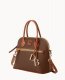 Dooney Pebble Grain Domed Satchel Bark ID-Q83cOqPc