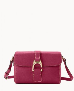 Dooney Saffiano Kyra Crossbody Cranberry ID-Gpd5FDBC