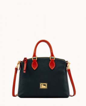 Dooney Dillen Crossbody Satchel Black ID-u1s643JS