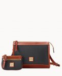 Dooney Pebble Grain Zip Crossbody With Small Coin Case Black ID-aYNflYRJ