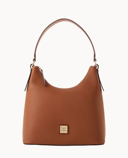 Dooney Pebble Grain Hobo Caramel ID-syzNhOLl - Click Image to Close