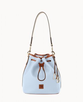 Dooney Pebble Grain Drawstring Glacier Blue ID-cxOA2TJq