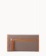 Dooney Wexford Leather Continental Clutch Taupe ID-ox98hr0O