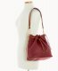 Dooney Pebble Grain Drawstring Wine ID-zriSuf12