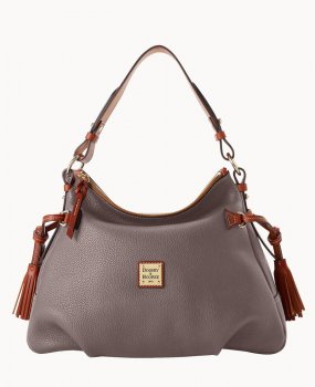 Dooney Pebble Grain Hobo Elephant ID-m2eAV5CL