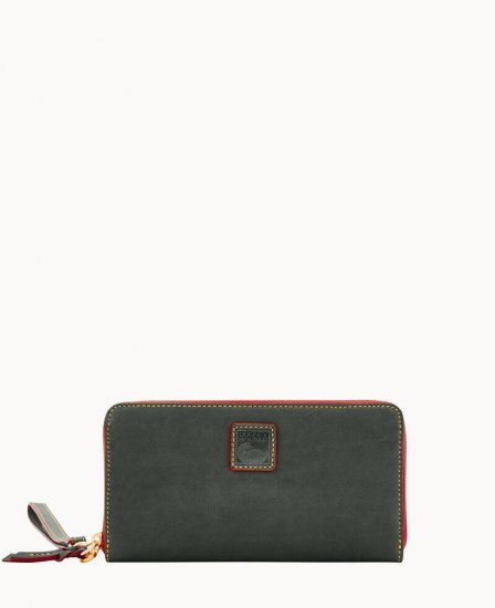 Dooney Florentine Large Zip Around Wristlet Ivy ID-87wTl2MI - Click Image to Close