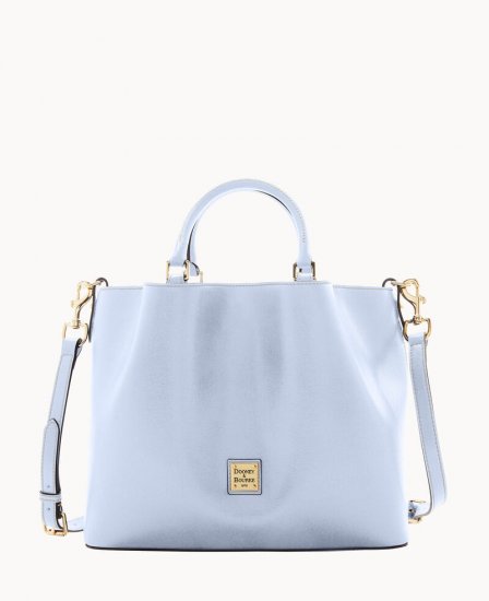 Dooney Saffiano Large Barlow Glacier Blue ID-I3Vv2J70 - Click Image to Close