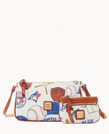 Dooney MLB Blue Jays Lexi Crossbody Sm Coin Case BLUE JAYS ID-zKWOi3Fc - Click Image to Close