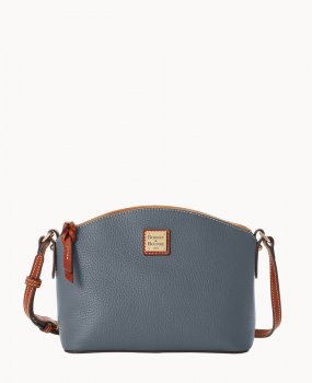 Dooney Pebble Grain Suki Crossbody Slate ID-ZvueaYgD