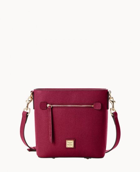 Dooney Saffiano Small Zip Crossbody Cranberry ID-pr4RHXL5 - Click Image to Close