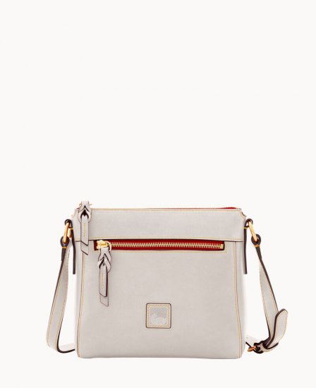 Dooney Florentine Allison Crossbody Ecru ID-VAeBdBGF - Click Image to Close