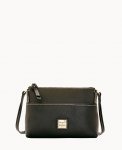 Dooney Pebble Grain Ginger Crossbody Black Black ID-O9FKftDN