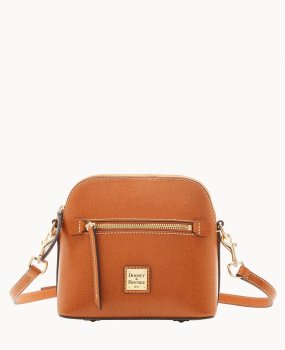 Dooney Saffiano Domed Crossbody Natural ID-2q9hIOBV