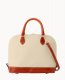 Dooney Pebble Grain Zip Zip Satchel Bone ID-a8k77OxS