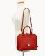 Dooney Pebble Grain Zip Zip Satchel Terracotta ID-MhUJetl4