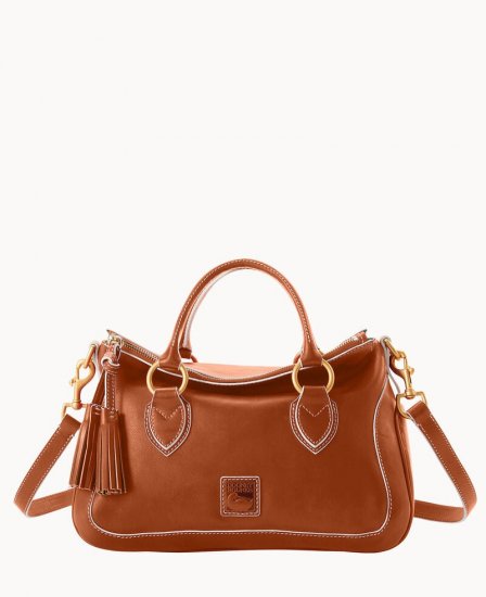 Dooney Florentine Medium Satchel Natural ID-f9nI8AMJ - Click Image to Close