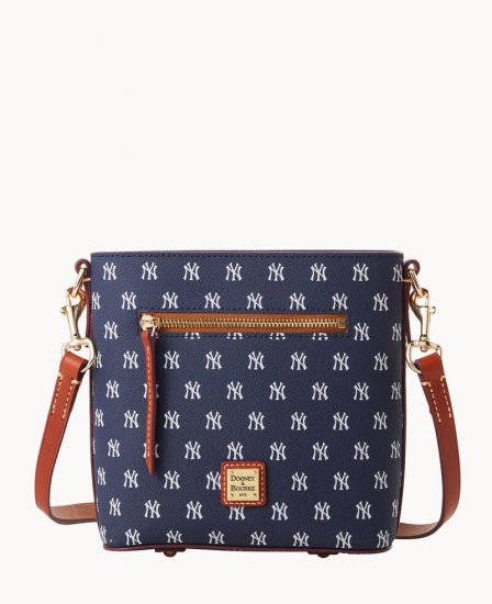 Dooney MLB Yankees Small Zip Crossbody YANKEES ID-VGSBmhoC - Click Image to Close