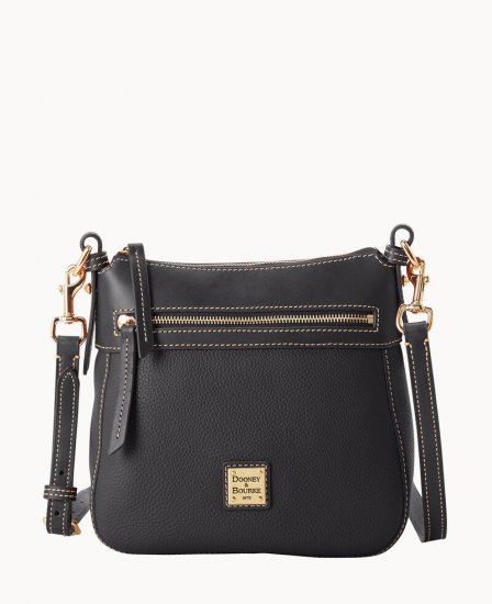 Dooney Pebble Grain Crossbody 25 Black Black ID-bts4z0Io - Click Image to Close