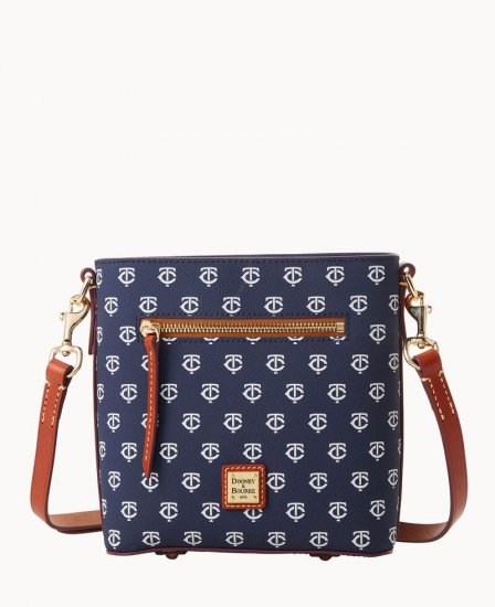 Dooney MLB Twins Small Zip Crossbody TWINS ID-9tMRRSbi - Click Image to Close