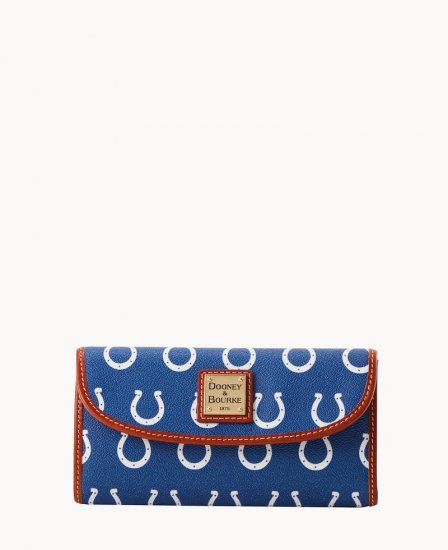 Dooney NFL Colts Continental Clutch COLTS ID-ROgc1sSo - Click Image to Close