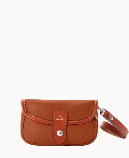 Dooney Oncour Elba Flap Wristlet Saddle ID-f8bs0vgV - Click Image to Close